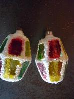 2 Antieke lampionnetjes voor de kerstboom., Verzenden