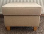 Zandkleurige poef, Huis en Inrichting, Ophalen, Zo goed als nieuw, 50 tot 75 cm, Vierkant
