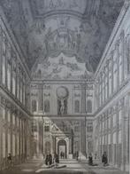 staalgravure Grote zaal Stadhuis te Amsterdam, Lemaitre 1840, Antiek en Kunst, Verzenden