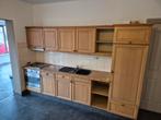 Complete massieve rechte keuken, Huis en Inrichting, Keuken | Complete keukens, Ophalen, Zo goed als nieuw, Enkelwandige keuken