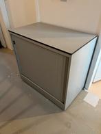 Industriële opbergkast met schuifdeur en twee ladens, Huis en Inrichting, Kasten | Schoenenkasten, Ophalen, Gebruikt
