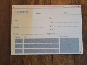 Stalbord kwpn NIEUW beschikbaar voor biedingen