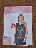 Dames top maat L, mouwloos, goud glitter, Kleding | Dames, Tops, Overige kleuren, Maat 42/44 (L), Nieuw, Ophalen of Verzenden