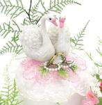 Zeer mooie zwanenpaar bruidstaart topper., Ophalen of Verzenden, Nieuw, Versiering, Geboorte of Huwelijk