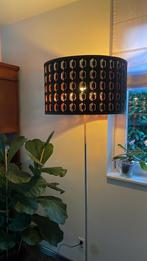 Staande schemerlamp met ikea kap, Ophalen of Verzenden, Gebruikt, Metaal, Modern