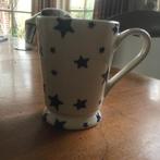 Emma Bridgewater grote chocoladebeker met blauwe sterren, Gebruikt, Ophalen of Verzenden, Overige stijlen, Kop(pen) en/of Schotel(s)