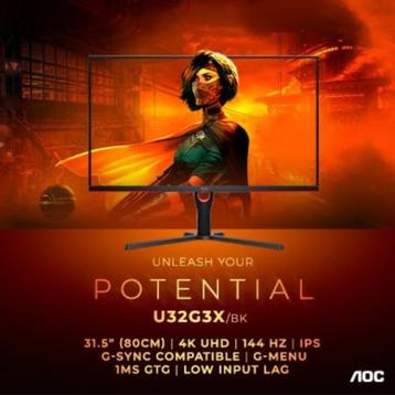 AOC U32G3X/BK - 3840x2160 - 144Hz - IPS beschikbaar voor biedingen
