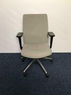 1 x Bureaustoel Schaffenburg, grijze stof, chroom voetkuis, Huis en Inrichting, Bureaustoelen, Ophalen, Gebruikt, Grijs, Bureaustoel