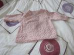 Nieuw lichtroze overslag shirtje met zwarte stipjes H&M 50, Kinderen en Baby's, Babykleding | Maat 50, Meisje, H&M, Nieuw, Ophalen of Verzenden