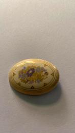Broche Michaela Frey emaille handbeschilderd vintage, Ophalen of Verzenden, Overige materialen, Broche