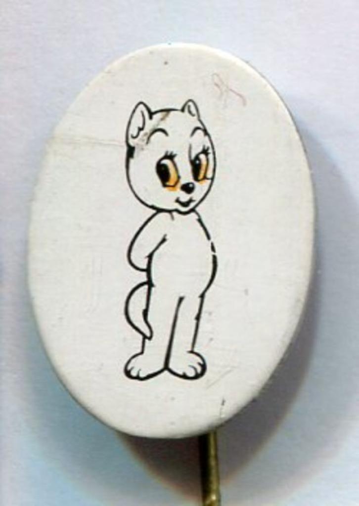 Tom Poes wit blik stripfiguur speldje ( R_051 ), Verzamelen, Speldjes, Pins en Buttons, Nieuw, Speldje of Pin, Figuurtje, Verzenden