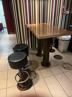 barkrukken barkruk bartafel complete set, Huis en Inrichting, Barkrukken, Ophalen, 60 tot 90 cm, Metaal, Gebruikt