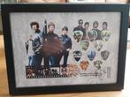 Oasis Guitar Pick Display in fotolijst - Limited Edition, Ophalen of Verzenden, Zo goed als nieuw, Pop, Beeldje of Miniatuur