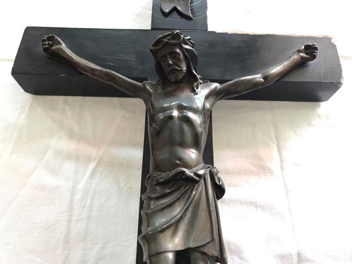 Antiek Kruisbeeld Jezus aan het Kruis, Antiek en Kunst, Antiek | Religie, Ophalen