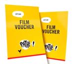 2 Pathé bioscoopvouchers, Twee personen, Vrijkaartje alle films
