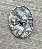 Fraaie Afrikaanse sterling silver broche, Ophalen of Verzenden, Zo goed als nieuw, Grijs, Zilver