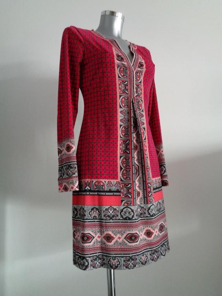 Hale Bob roze rood tinten maat medium origineel 36/38, Kleding | Dames, Jurken, Zo goed als nieuw, Roze, Knielengte, Ophalen of Verzenden