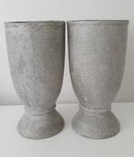 Set grijze stenen vazen potten, Ophalen, Steen, Overige kleuren, Zo goed als nieuw