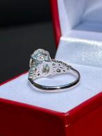 18k gouden ring met VS1 diamant 4.72ct! retailwaarde €8000, Wit, Nieuw, Ophalen of Verzenden, 17 tot 18