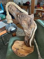 Houten handgemaakte lamp, Ophalen, Gebruikt, 50 tot 75 cm, Bohemien