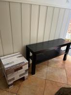 2 tafeltjes of kastjes of tv meubel bijzettafel, Ophalen, Minder dan 55 cm, Gebruikt, Rond