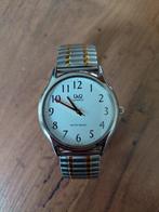 Horloge Quartz Q&Q rekbare band, Overige merken, Staal, Gebruikt, Staal