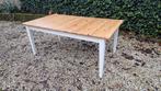Eettafel 100x200 (250) cm, evt. met zes stoelen, Ophalen, Gebruikt, 200 cm of meer, 50 tot 100 cm