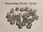 Glaskralen doorzichtig – 0,9cm-0,6cm, Ophalen of Verzenden, Nieuw, Kraal