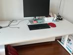 Ahrend Bureau - 180x90 - Wit - In Hoogte Verstelbaar, Huis en Inrichting, Bureaus, Ophalen of Verzenden, In hoogte verstelbaar