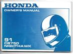 Honda CB750 Nighthawk manual handleiding (3870z), Ophalen of Verzenden, Honda