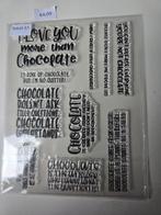 Stempel voor de chocolade liefhebber, Ophalen of Verzenden, Nieuw, Clearstamp