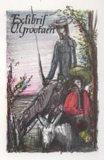 1073 Ex Libris België : Raymond Verstraeten, 1966, Antiek en Kunst, Verzenden