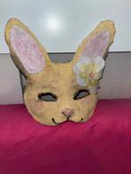 Zelfgemaakt dierenmasker - konijn, Ophalen of Verzenden, Gebruikt, Accessoires