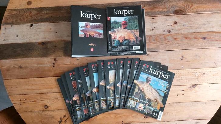 visboeken 14 x karper magazine in verzamelband, Watersport en Boten, Hengelsport | Karpervissen, Zo goed als nieuw, Overige typen
