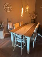 Toulouse eettafel wit massief Grenenhout 190x90 cm, Huis en Inrichting, Tafels | Eettafels, Ophalen, 50 tot 100 cm, Zo goed als nieuw