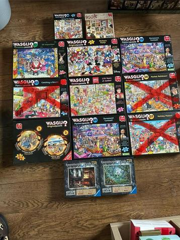 Diverse Wasgij en Escape puzzels zgan beschikbaar voor biedingen