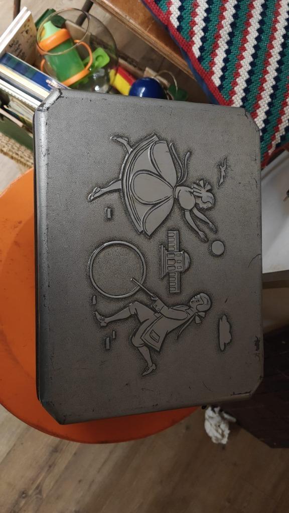 Large Schilling & Sohn Bremen Tin Can Box, Antiek en Kunst, Antiek | Tin, Ophalen