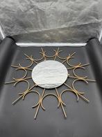 Gouden vintage Zonnestraal Spiegel Hollywood Regency 60x60, Ophalen