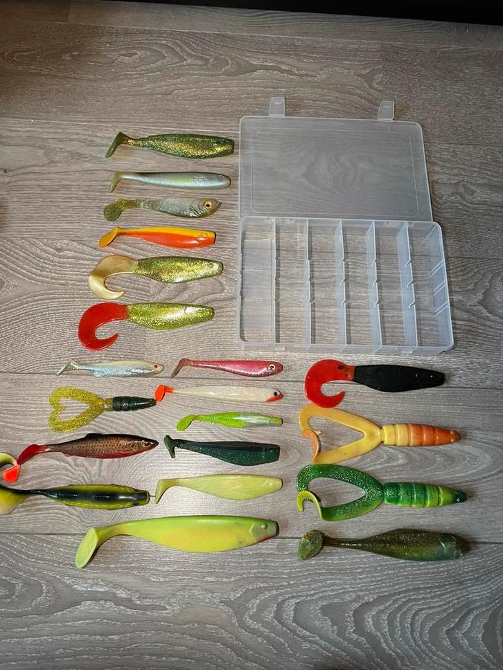 Roofvis shad’s , kunstaas, Watersport en Boten, Hengelsport | Roofvissen, Gebruikt, Overige typen, Ophalen of Verzenden