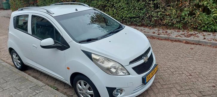 Chevrolet Spark 1.0 Bifuel 2010 Wit, Auto's, Chevrolet, Particulier, Spark, Benzine, B, Hatchback, Handgeschakeld, Origineel Nederlands