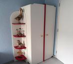 Linnenkast MDF gelakt - Rood/Wit - Prima staat, Ophalen, Gebruikt, Jongetje of Meisje