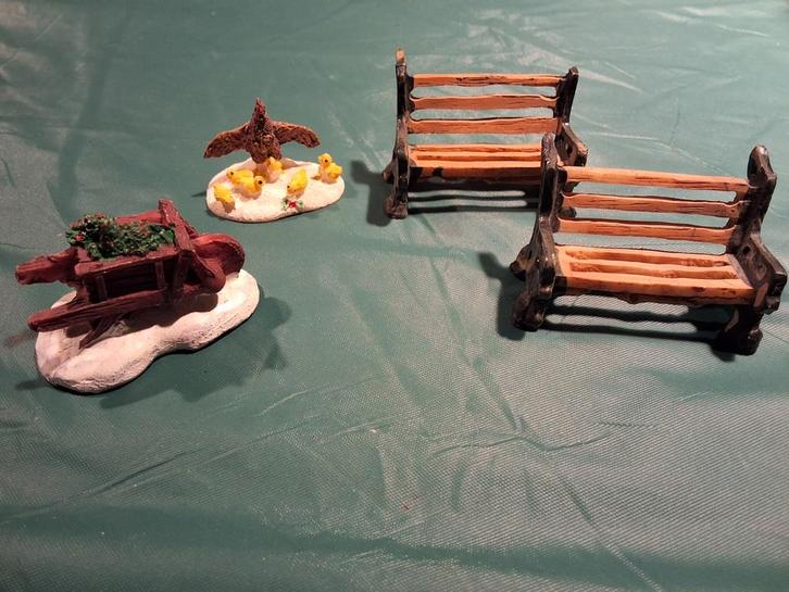 Kerstdorp figuurtjes, figurines, 1euro per stuk, kerst, Diversen, Kerst, Zo goed als nieuw, Ophalen of Verzenden