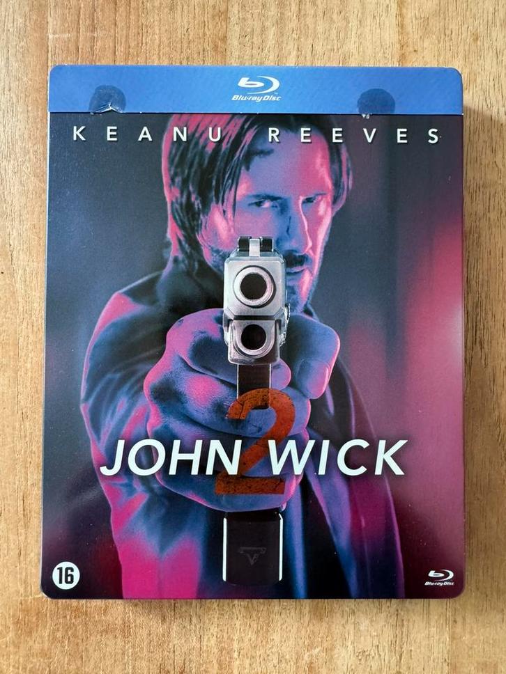 John Wick 2 blu ray exclusieve steelbook NL - als nieuw, Cd's en Dvd's, Blu-ray, Zo goed als nieuw, Actie, Ophalen of Verzenden