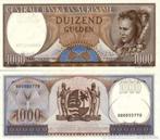 suriname 1000 gulden 1963 unc, Postzegels en Munten, Zuid-Amerika, Verzenden