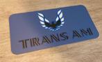 PONTIAC TRANS AM USA kenteken reclame bordje  30cm kunststof, Ophalen of Verzenden, Zo goed als nieuw, Auto's