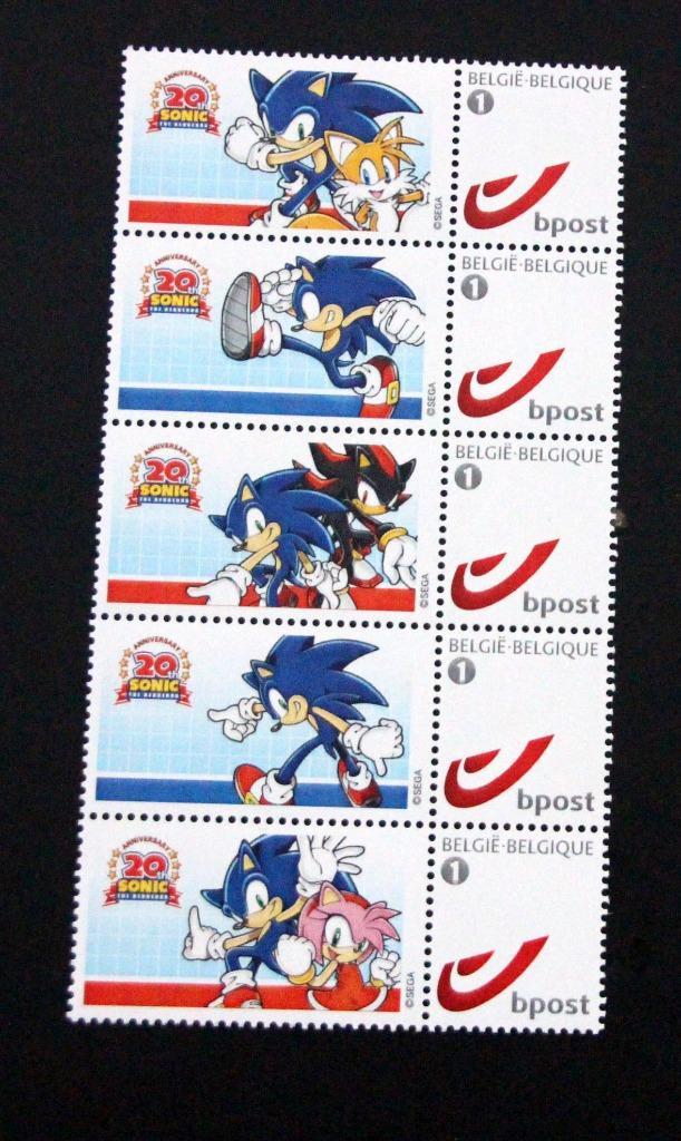 Belgie duostamps Sonic 2011 MNH New!, Postzegels en Munten, Postzegels | Europa | België, Postfris, Verzenden