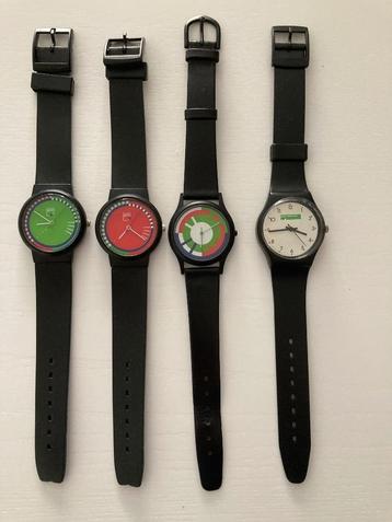 4 HERENHORLOGES MET LOGO PTT. beschikbaar voor biedingen