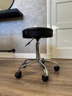 Fietskrukje / Kapperskrukje - Verstelbaar, Ophalen, Zo goed als nieuw, Zwart, Bureaukruk