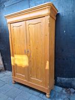 Grote grenen biedermeier meidenkast kledingkast, Ophalen of Verzenden