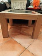 Salontafel met hardstenen blad van Den Elzen, Gebruikt, 100 tot 150 cm, Vierkant, Minder dan 50 cm